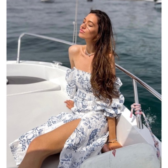 NEW Reformation Gitane Linen Dress Corsica Small - Picture 7 of 17